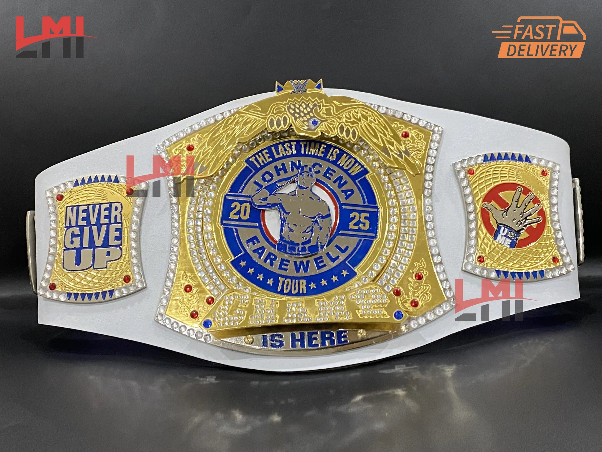 John Cena Farewell Tour 2025 Los Angeles Spinner Championship Belt Replica Wrestling 2mm Brass 