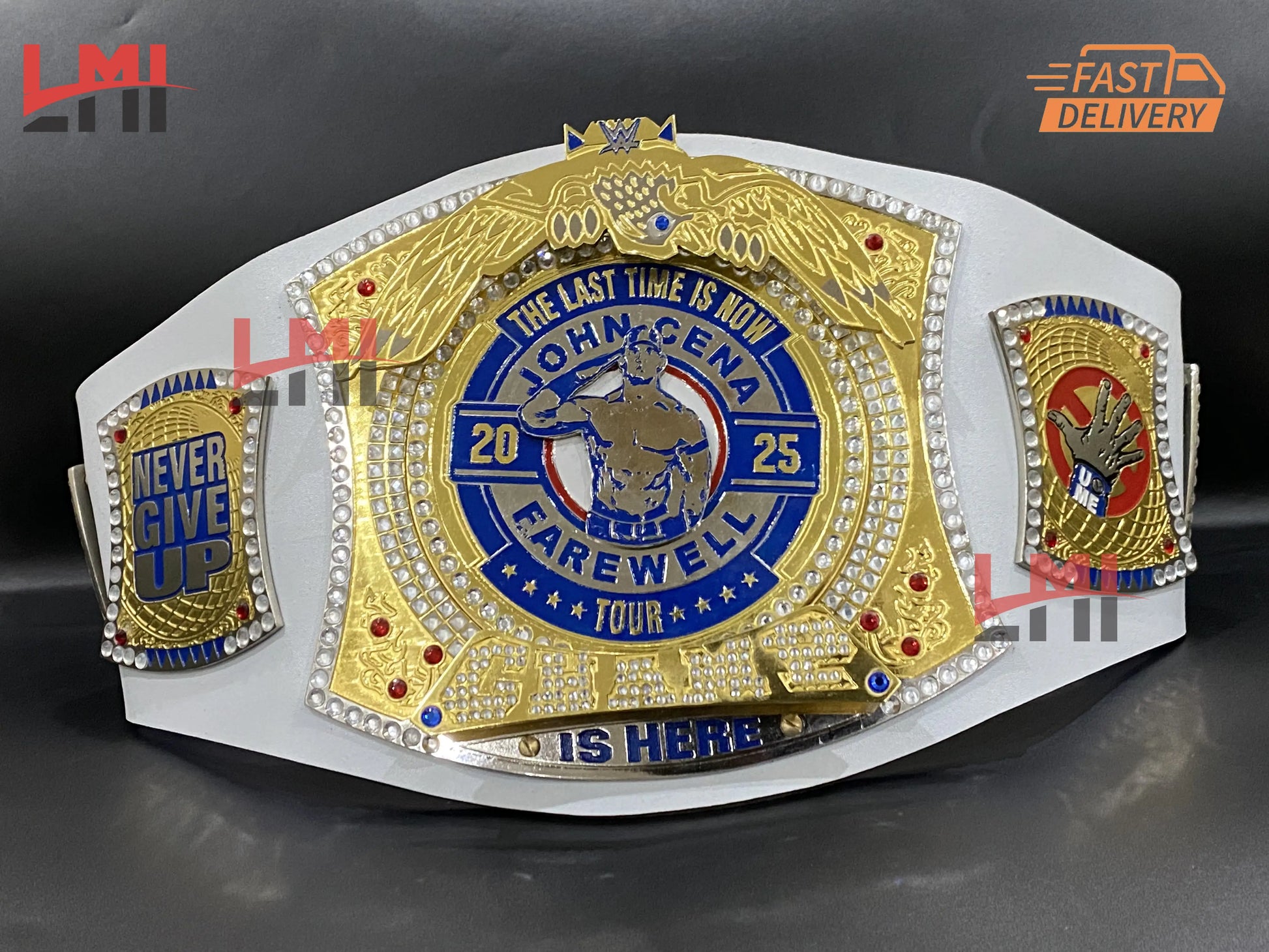 John Cena Farewell Tour 2025 Los Angeles Spinner Championship Belt Replica Wrestling 2mm Brass 