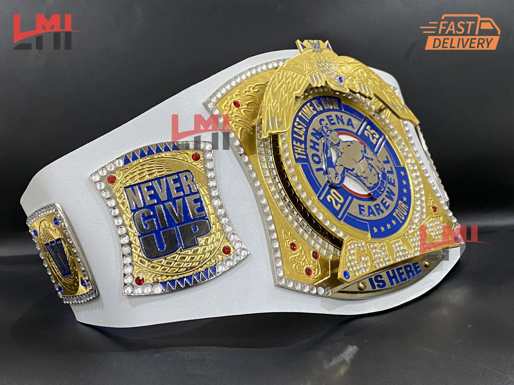 John Cena Farewell Tour 2025 Los Angeles Spinner Championship Belt Replica Wrestling 2mm Brass 