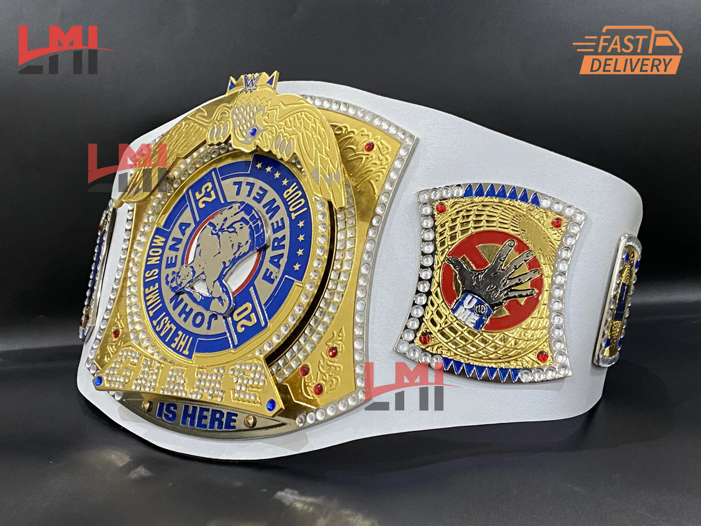 John Cena Farewell Tour 2025 Los Angeles Spinner Championship Belt Replica Wrestling 2mm Brass 