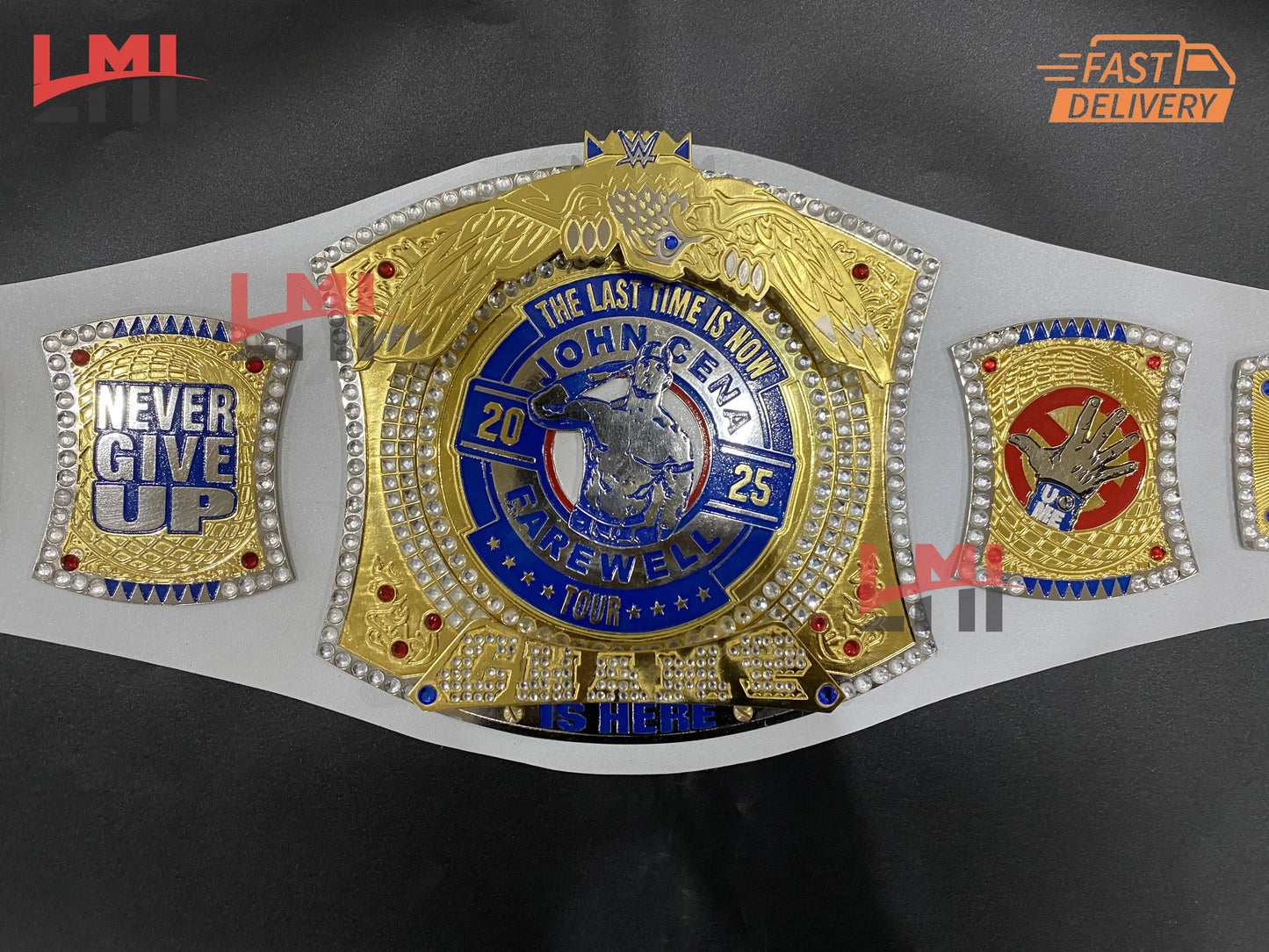 John Cena Farewell Tour 2025 Los Angeles Spinner Championship Belt Replica Wrestling 2mm Brass 