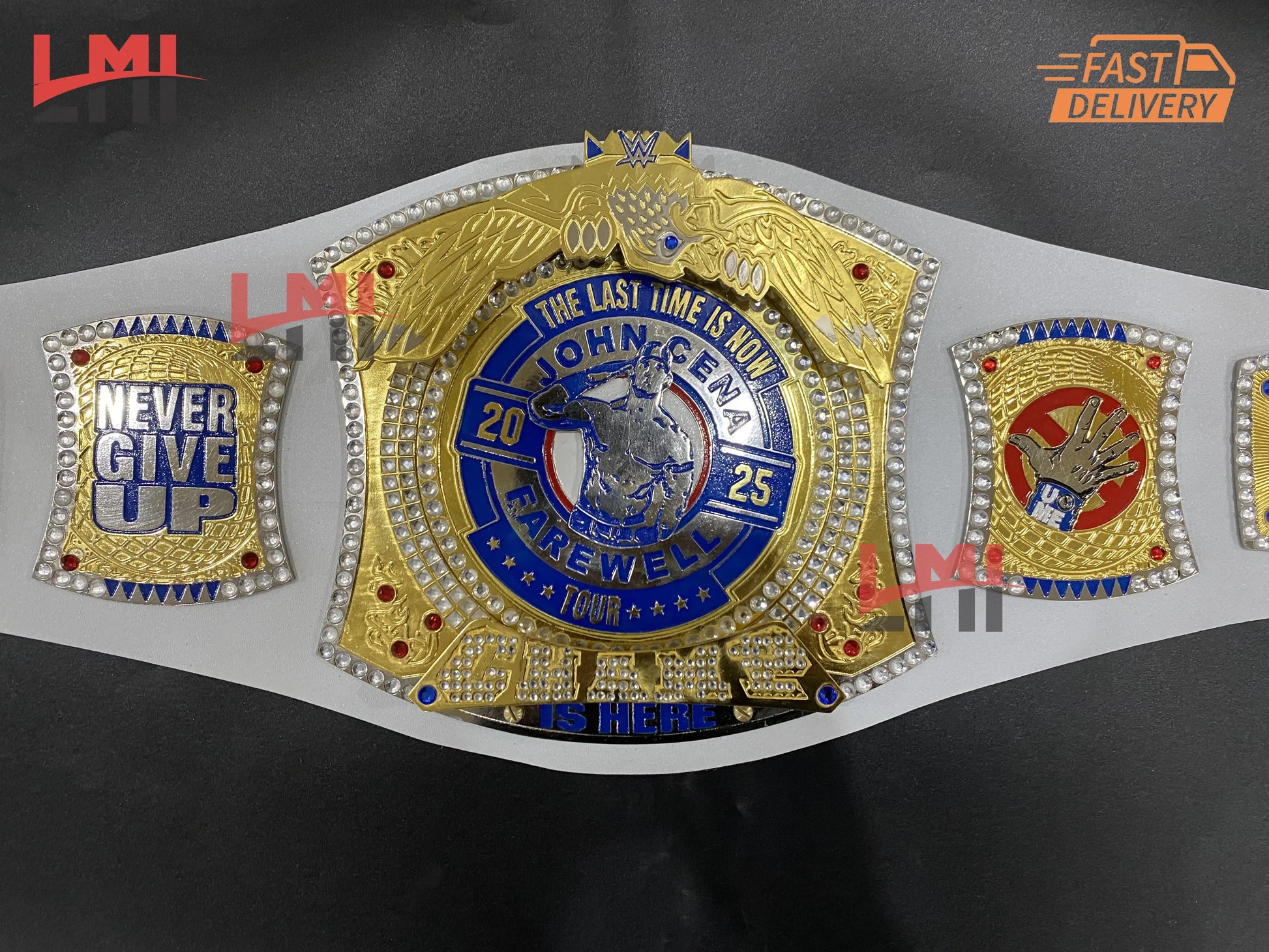 John Cena Farewell Tour 2025 Los Angeles Spinner Championship Belt Replica Wrestling 2mm Brass 