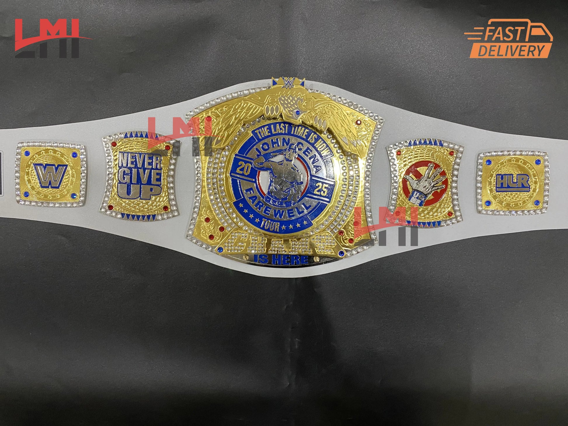 John Cena Farewell Tour 2025 Los Angeles Spinner Championship Belt Replica Wrestling 2mm Brass 